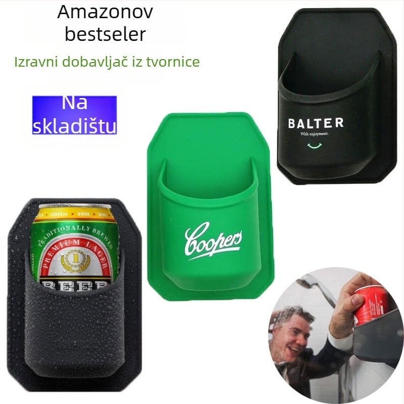Silikonski držač za čaše za kupaonicu, zidni, nordijskog stila, pohranjivanje, težina 85 g