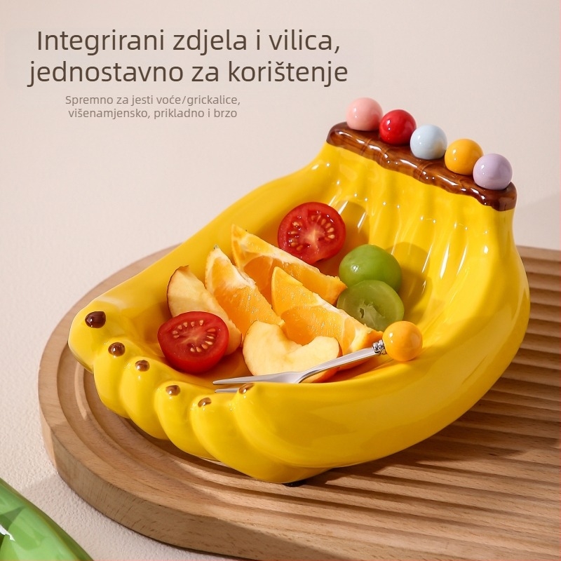 Set vilica za voće, nehrđajući čelik, kreativni stil, prugasti uzorak, za odrasle