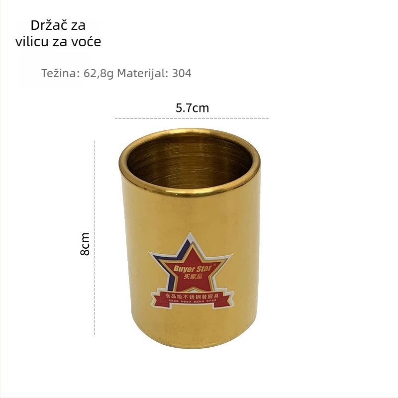 Set vilica za voće od 304 nehrđajućeg čelika, moderni minimalistički stil, polirani završetak Mingcheng