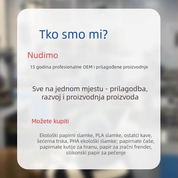 Kutija za obrok od Kraft papira, 3 odjeljka, 1000 ml, pogodna za mikrovalnu, biološki razgradiva