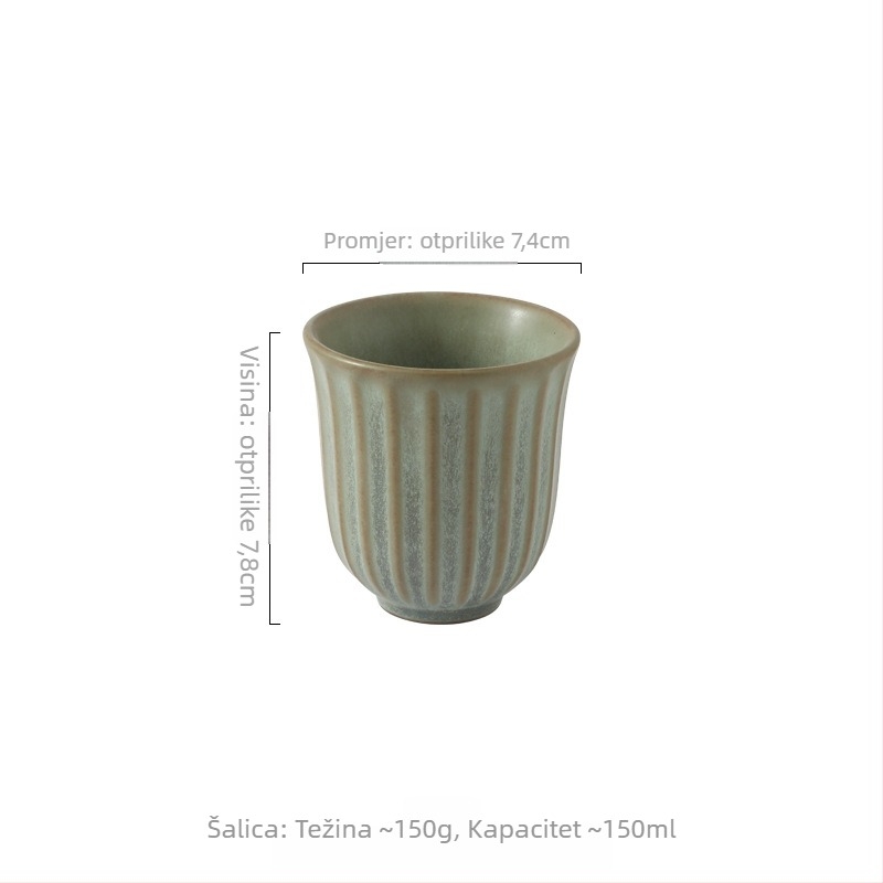 Set posuđa za stol (zdjela, žlica, tanjuri) - keramika, okrugli oblik, mikrovalna pogodno, pod glazurom, retro stil
