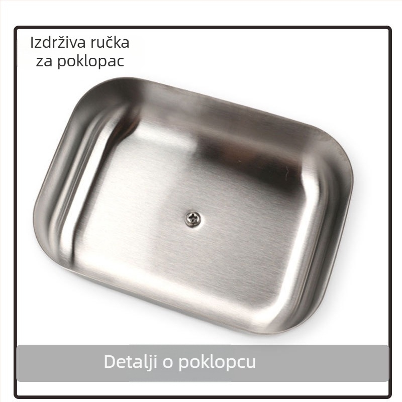 Posuda za maslac od nehrđajućeg čelika s poklopcem, Hengding Yue, moderni minimalistički stil, ljeto 2018