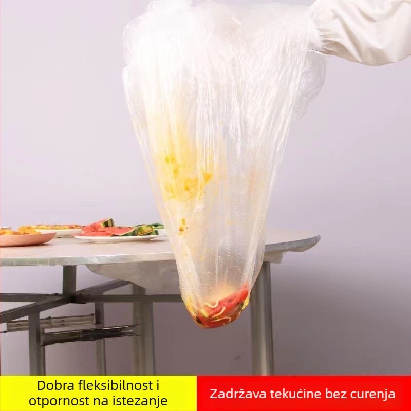 Stolnjak za jednokratnu upotrebu — okruglog oblika, plastični (PE/polietilen), bez logotipa