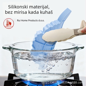 Moderna minimalistička jednobojna silikon podmetač za tanjire — otporna na toplinu, nepravilnog oblika, podmetač za tanjire, čaše i drenazna podloga