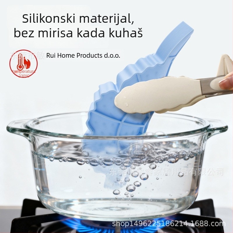 Moderna minimalistička jednobojna silikon podmetač za tanjire — otporna na toplinu, nepravilnog oblika, podmetač za tanjire, čaše i drenazna podloga