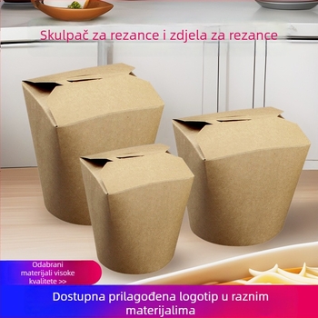 Xu Kang jednokratna kutija za hranu od papira za rezance za dostavu, mikrovalna sigurnost, razgradiva, mogućnost prilagodbe