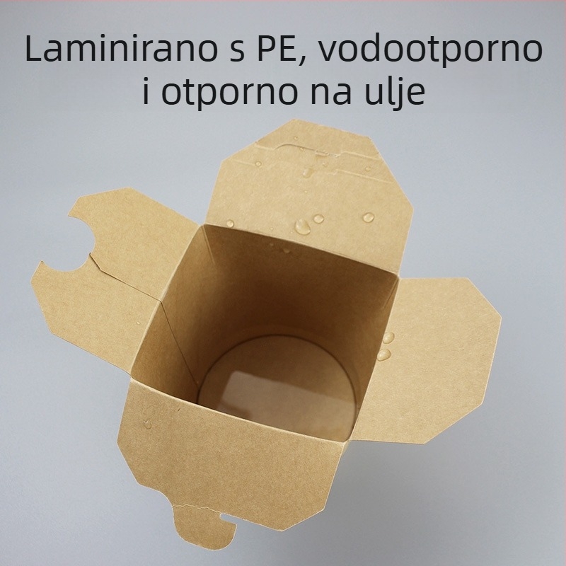Xu Kang jednokratna kutija za hranu od papira za rezance za dostavu, mikrovalna sigurnost, razgradiva, mogućnost prilagodbe