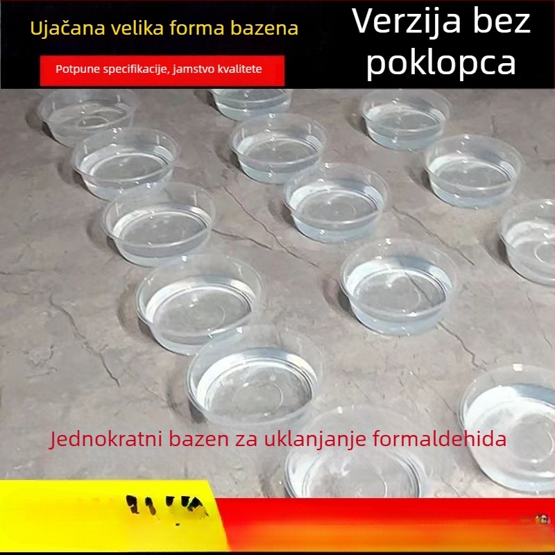 Jednokratni tanjur za dostavu, okrugli oblik, poliestersko vlakno, mikrovalna pećnica sigurno, biološki razgradivo