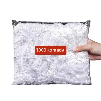 Jednokratno kućište od plastične folije za hranu, stil kupaonske kapice s gumicom, antibakterijski, za ostatke hrane, otporno na temperaturu -60°C do 100°C