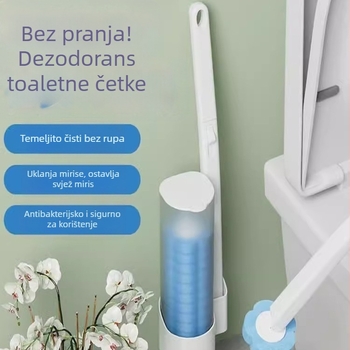 Jednokratni zidni set četke za WC, temeljito čišćenje bez mrtvih kutova, plastična konstrukcija