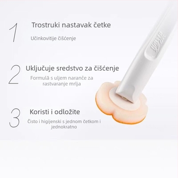 Miaojie Jednokratni set za zamjenu četke za zahod, 7 kom., plastika, moderan minimalistički stil