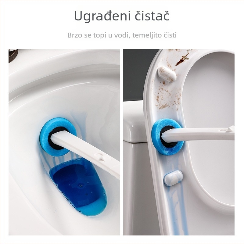 Moni jednokratna četka za WC s glavom za zamjenu koja se rastvara, plastična, 36 komada u kutiji