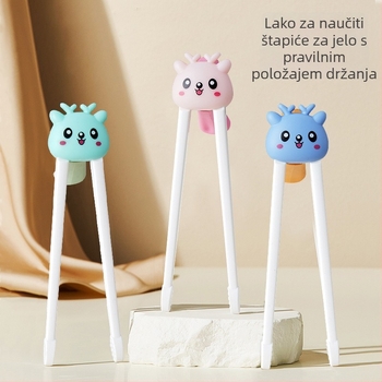 Zhongjia učne štapiće za jelo, ABS materijal, karikatura sladak stil, za djecu od 6 mjeseci, 200 setova.