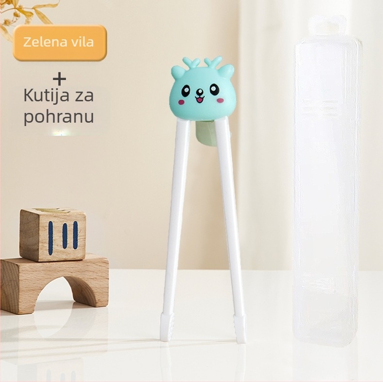 Zhongjia učne štapiće za jelo, ABS materijal, karikatura sladak stil, za djecu od 6 mjeseci, 200 setova.