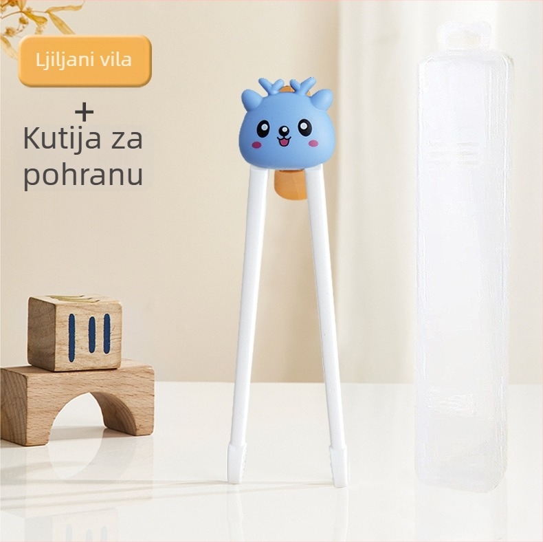 Zhongjia učne štapiće za jelo, ABS materijal, karikatura sladak stil, za djecu od 6 mjeseci, 200 setova.