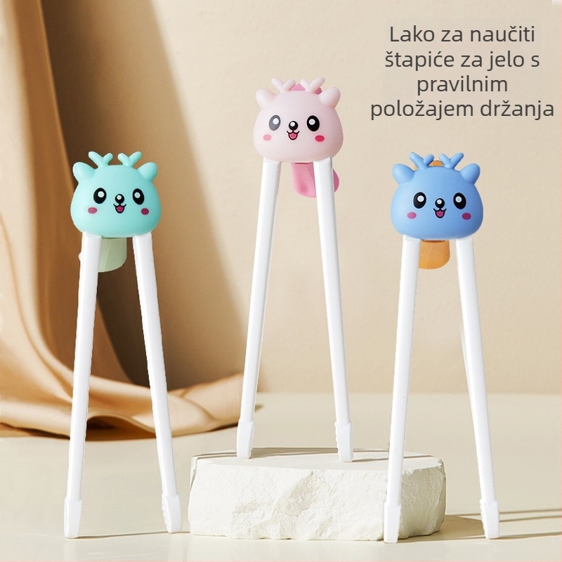 Zhongjia učne štapiće za jelo, ABS materijal, karikatura sladak stil, za djecu od 6 mjeseci, 200 setova.