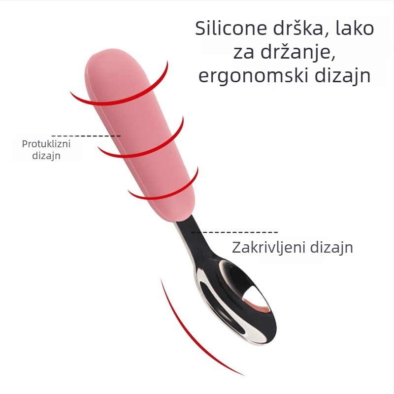 Set zdjela za hranjenje bebe, 3-dijelni set, nehrđajući čelik, za bebe starije od 3 mjeseca, minimalistički dizajn