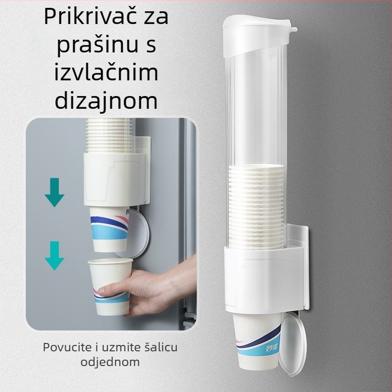 Držač čaša za zid od ABS-a, bez bušenja, moderan minimalistički stil, veličine male/velike