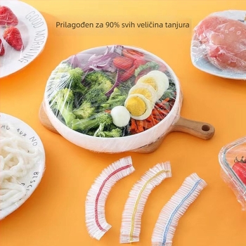 Folia za očuvanje svježine hrane – jednokratna uporaba, kućna uporaba (Brand: YUNQIE; Materijal: PE; 1 kom; Pakiranje: 100 vrećica/kutija; Rok trajanja: 36 mjeseci)
