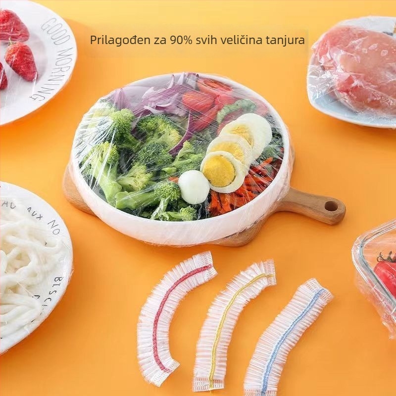 Folia za očuvanje svježine hrane – jednokratna uporaba, kućna uporaba (Brand: YUNQIE; Materijal: PE; 1 kom; Pakiranje: 100 vrećica/kutija; Rok trajanja: 36 mjeseci)