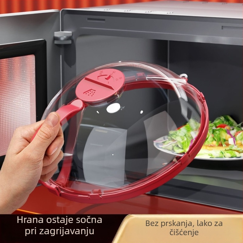 Poklop za mikrovalnu protiv prskanja, otporan na visoke temperature, plastični poklopac za zdjelu za kućnu uporabu