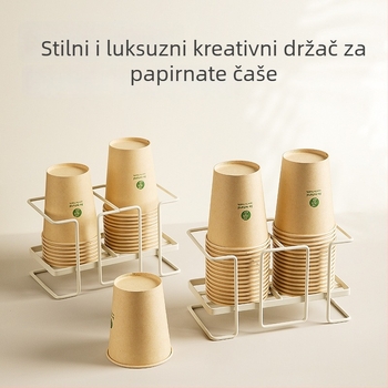 Držač čaša u japanskom stilu, od željezne žice (0,27 kg, bez bušenja)
