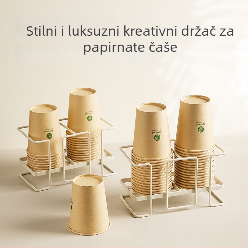 Držač čaša u japanskom stilu, od željezne žice (0,27 kg, bez bušenja)
