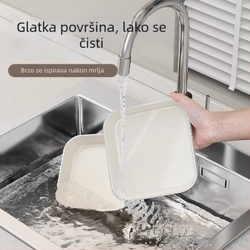 Plastična posuda za kosti – jednostavan moderan stil, jednobojni uzorak, četverostrani oblik, mogućnost tiskanja logotipa
