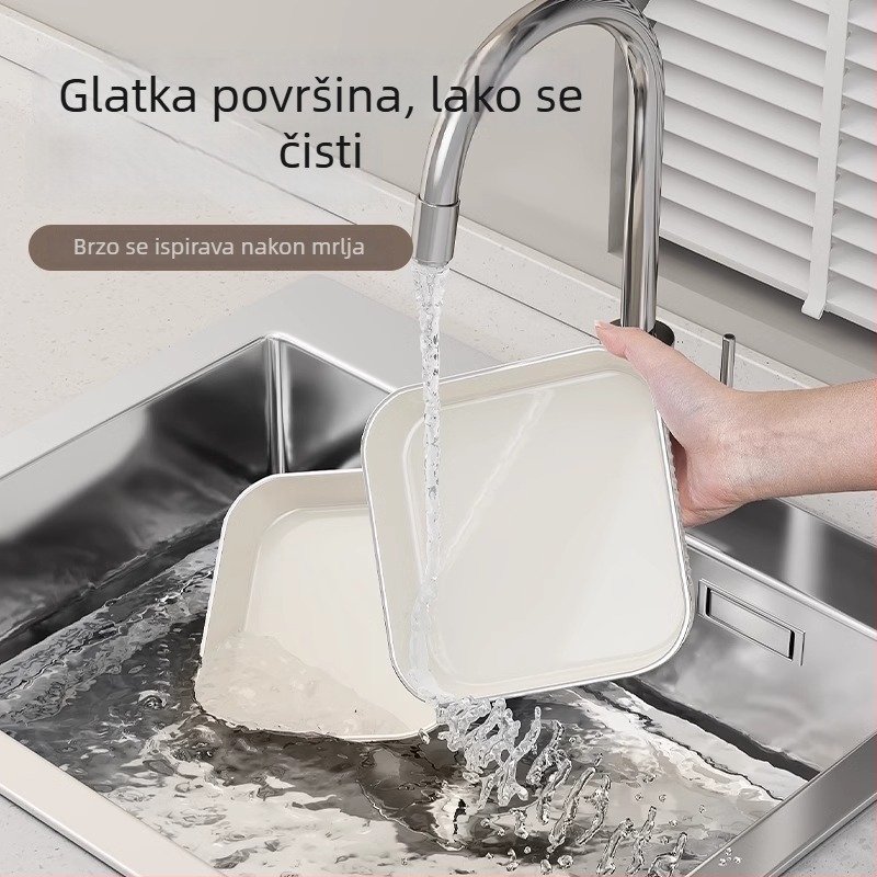 Plastična posuda za kosti – jednostavan moderan stil, jednobojni uzorak, četverostrani oblik, mogućnost tiskanja logotipa