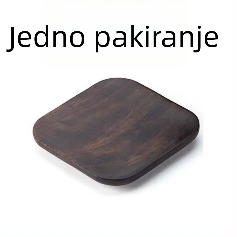 Ebonovo drvo: podmetač za čaj i držač za šalice, polica za pohranu šalice, držač šalice za Kung Fu čaj, kreativni kineski dodaci, masivno drvo, izolacijski jastuk