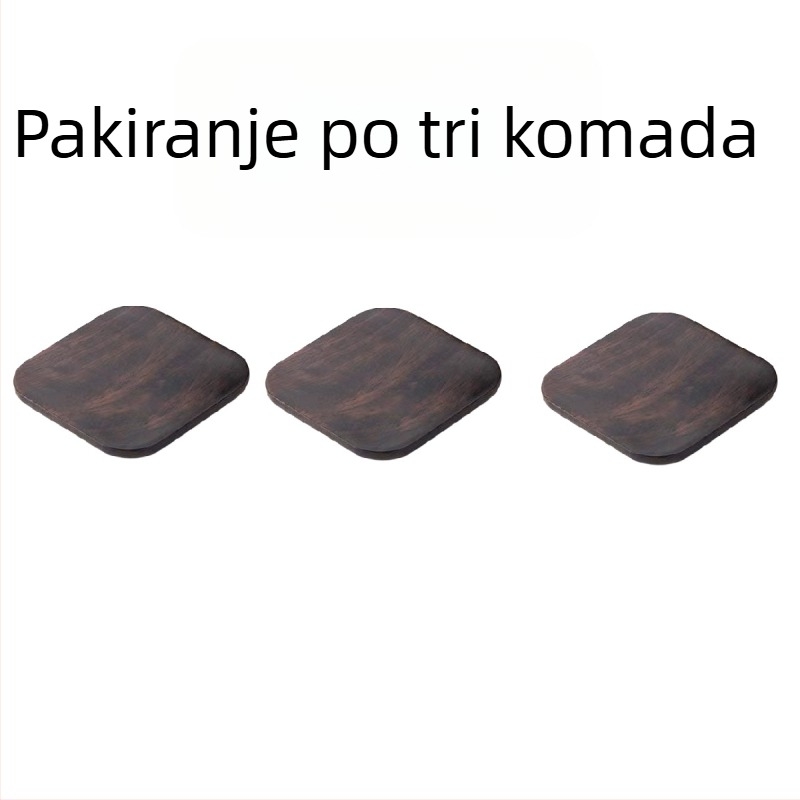 Ebonovo drvo: podmetač za čaj i držač za šalice, polica za pohranu šalice, držač šalice za Kung Fu čaj, kreativni kineski dodaci, masivno drvo, izolacijski jastuk