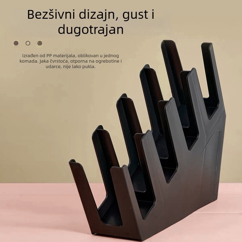 Držač čaša s nagibnim četverokutnim mrežnim dizajnom za jednokratne čaše, plastika, ubrizgano oblikovanje, moderan minimalistički stil, težina 2.5