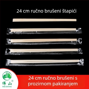 Weishan jednokratne bambus štapići s otisnutim logom, prilagodljiva obrada, biorazgradivo, pogodno za pakiranje kineske hrane
