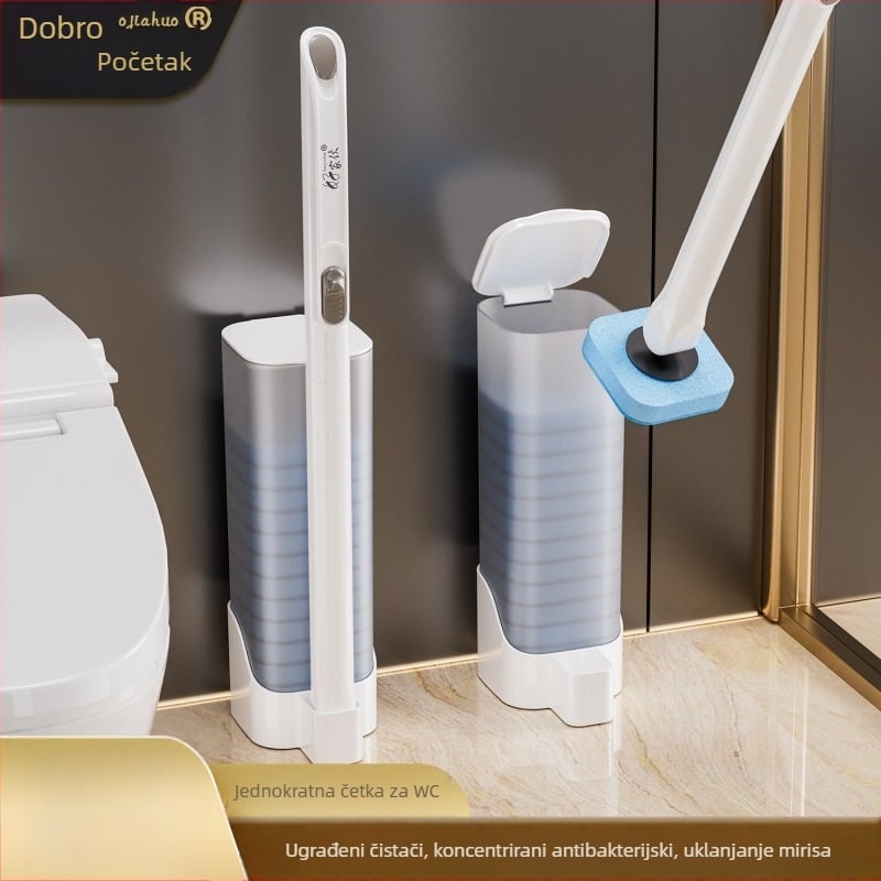 Jednokratna četka za WC s zidnim držačem i zamjenjivom glavom | Materijal: plastika | Značka: Good Guy