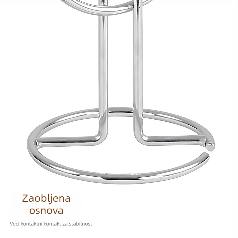 Držač čaša - Željezna žica, Svijetlo luksuzni retro stil, Montaža bez bušenja, Težina 850 g, Lansiran 2023