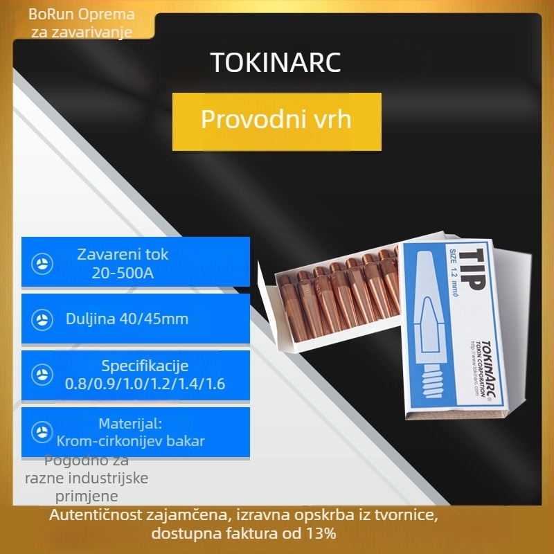 Dongjin 023010 Vodična mlaznica za Yaskawa robota, krom-zirkonij bakar, TK TIP mlaznica