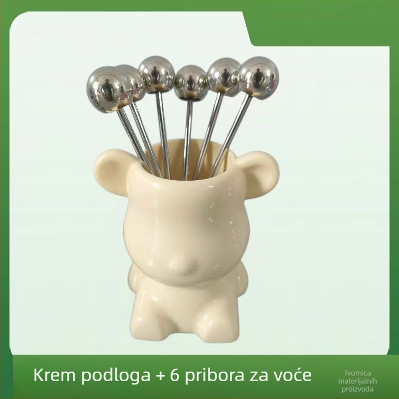 Set vilica za voće od nehrđajućeg čelika, lagani luksuzni stil, retro dizajn, namijenjeno za odrasle