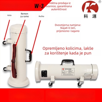 Prijenosni izolacijski bubanj za elektroda za zavarivanje, model W-3; vodoravni/okomiti izolacijski bubanj; 60-90V; kapacitet 5 kg