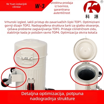 Prijenosni izolacijski bubanj za elektroda za zavarivanje, model W-3; vodoravni/okomiti izolacijski bubanj; 60-90V; kapacitet 5 kg