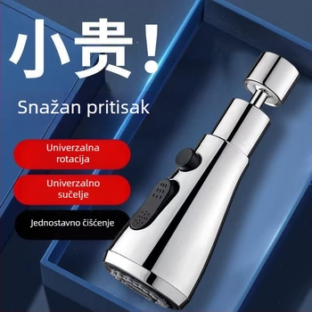 Proširivač slavine s zaštitom od prskanja za kuhinjski sudoper, s univerzalnim spojem i produživanjem, kompatibilan s modelom 2024070301