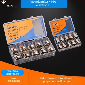P80 plazma mlaznica i elektroda set - Yue Pai, crveni bakar, 30-50 A