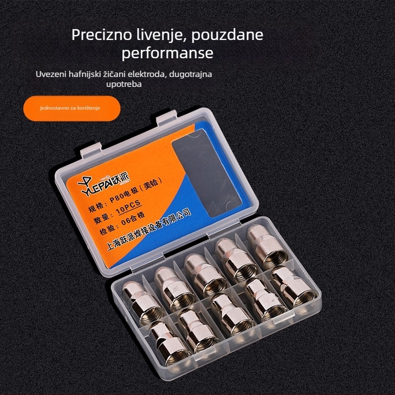 P80 plazma mlaznica i elektroda set - Yue Pai, crveni bakar, 30-50 A