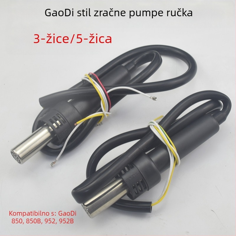 Gaudi ručka za toplovružni pištolj za seriju 850/850B/952D/952 – regulirana temperatura 200–480°C, protok zraka 1
