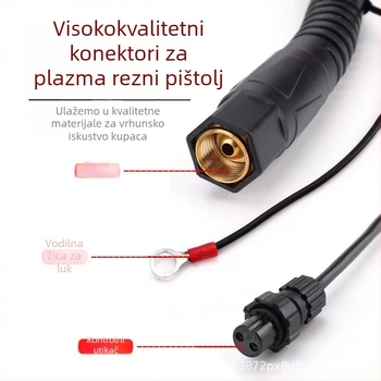 P80 plazma plamenik za rezanje LGK100120 – produženi plamenik za rezanje, mlaznica za rezanje, pištolj za zavarivanje