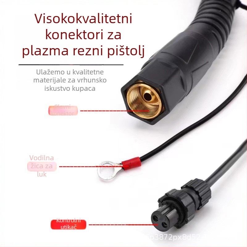 P80 plazma plamenik za rezanje LGK100120 – produženi plamenik za rezanje, mlaznica za rezanje, pištolj za zavarivanje