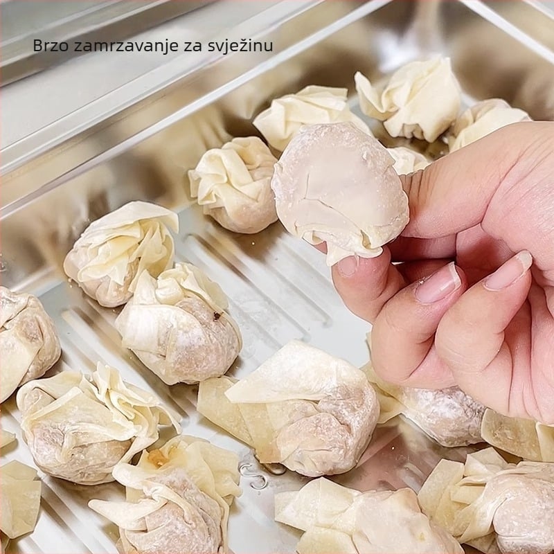 304 nehrđajući čelik, velika kutija za knedle, zatvorena i vodonepropusna, pogodna za zamrzavanje, čvrsta kuhinjska kutija za skladištenje
