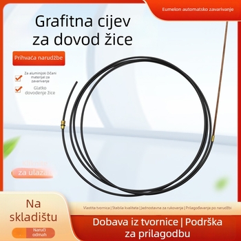 Grafitna cijev za dovod žice za zavarivanje aluminija, vodeno hlađenje, kompatibilno s pištolom za zavarivanje aluminija
