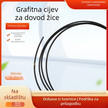 Grafitna cijev za dovod žice za zavarivanje aluminija, vodeno hlađenje, kompatibilno s pištolom za zavarivanje aluminija
