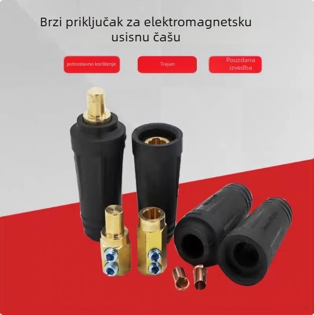 Kabelski konektor za zavarivanje od čistog bakra, muški i ženski, brzi priključak DKJ-35/50/70/95-1