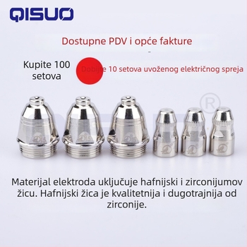 P80 plazma duza za rezanje, bakrena elektroda, pribor za zavarivački plamenik, 100 A